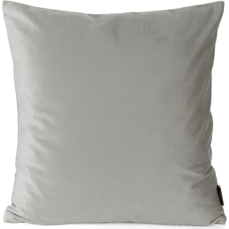 Dekoratīvā spilvendrāna 45x45 Elora sudraba ar samtu