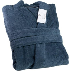 Nefretete Unisex Opulence XXL frotē peldmētelis, tumši zils, 450 gsm, izgatavots no 100% ēģiptiešu kokvilnas