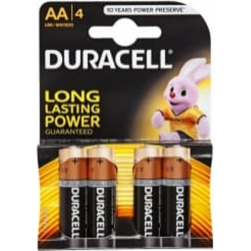 Duracell MN 1500 Basic AA (LR6) Blistera iepakojumā 4gb.