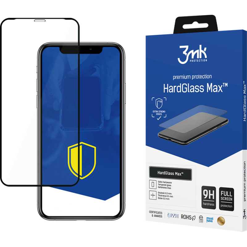 Apple iPhone 11 Pro Max Black - 3mk HardGlass Max™ screen protector