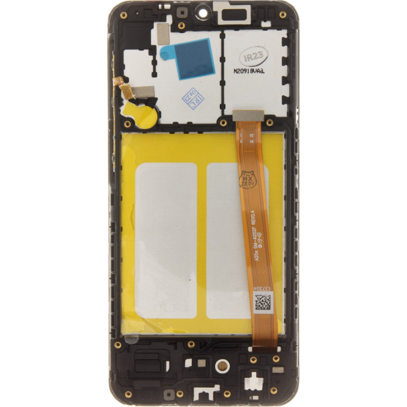 LCD display + Touch Unit + Front Cover Samsung A202 Galaxy A20e Black