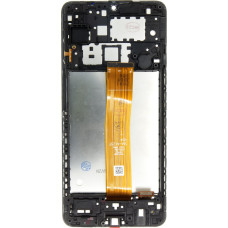 LCD display + Touch Unit + Front Cover for Samsung A125 Galaxy A12 Black