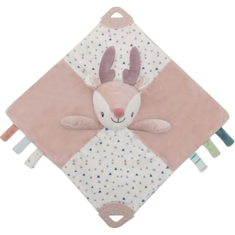 Petite&Mars Suzi briežu rozā rotaļlieta ar zobiņu 31x31