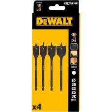 Dewalt-Akcesoria 4 plakano triecienurbju komplekts kokam 14, 18, 22, 25, 32 mm DeWalt [DT4797-QZ] EXTREME Impact sērija