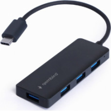 Hubs Gembird 4-port USB-C 4xUSB 3.1 (Gen 1) Black