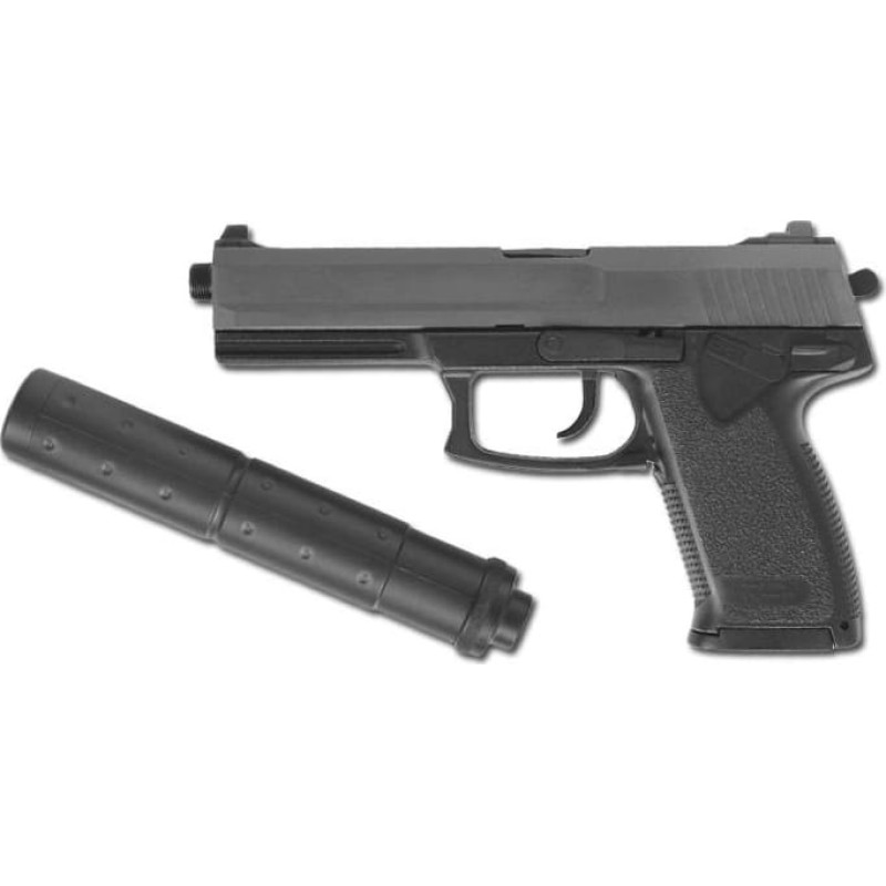 ASG - DL 60 SOCOM pistoles kopija ar trokšņa slāpētāju - atspere - 15918