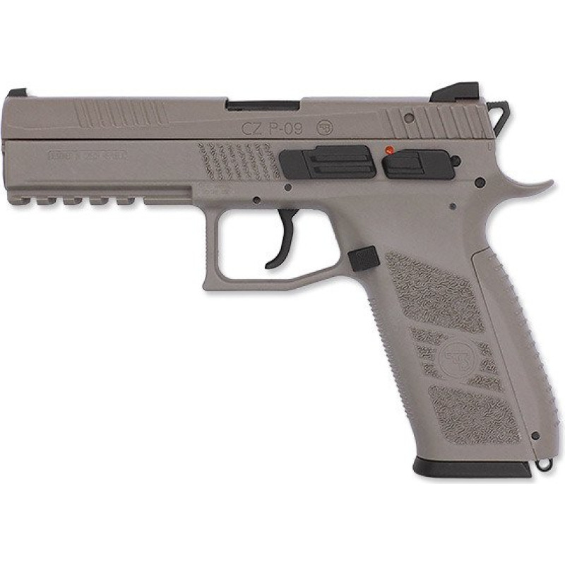 ASG - CZ P-09 pistoles kopija - plakana tumšā zeme - GBB - 18137