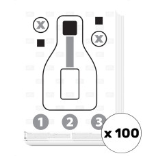 Helikon - PXQT - Pistoles vingrinājums/kvalifikācijas mērķis - 100 gab