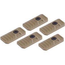 Strike Industries - LINK vāciņš priekš M-LOK / KeyMod Rails - 5 gab - FDE - SI-LINK-COVER-FDE