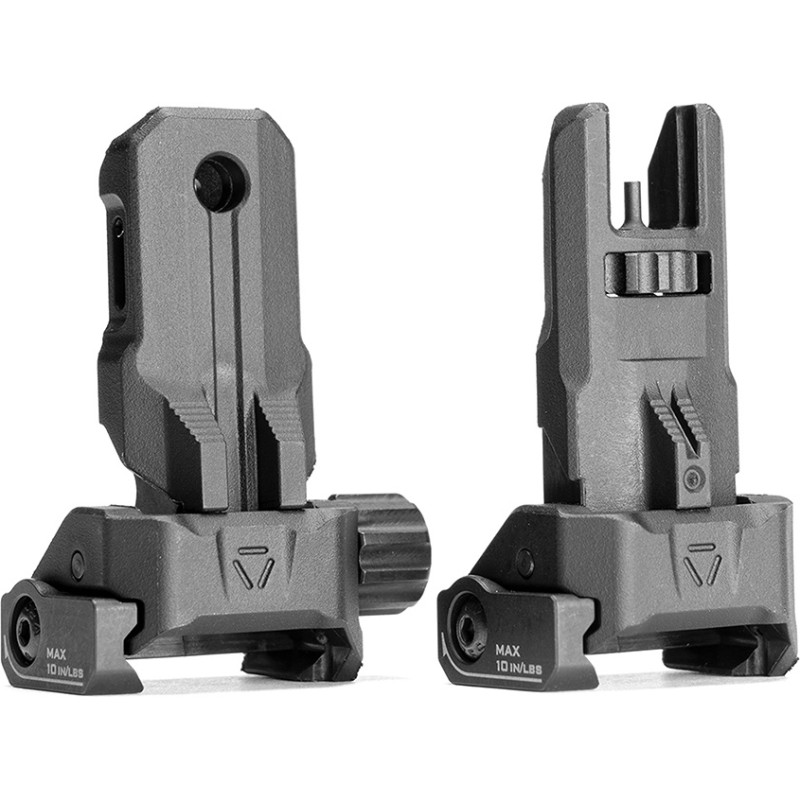 Strike Industries - Strike Polymer rezerves tēmēkļi - Salokāmi - Picatinny - Melns - SI-SPBUS
