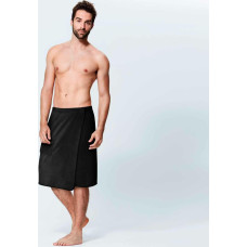 Kilt Active L/XL vīriešu pirts dvielis, melna mikrošķiedra