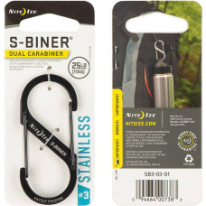 Nite Ize - S-Biner #3 - Melns - SB3-03-01