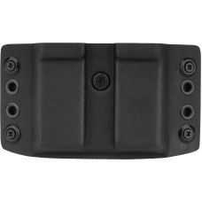 Doubletap GEAR — OWB Kydex dubultā žurnāla turētājs priekš P-07/09/10, M&P9, SFP9, P320 — melns