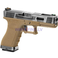 WE G-Force 17 SV Silver Barrel Metal Version GBB