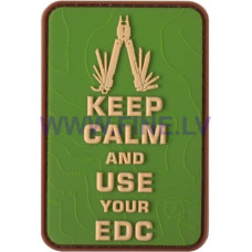 JTG Keep Calm EDC Rubber Patch