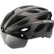 Rockbros Cycling Helmet with glasses  Rockbros TT-16 (black)