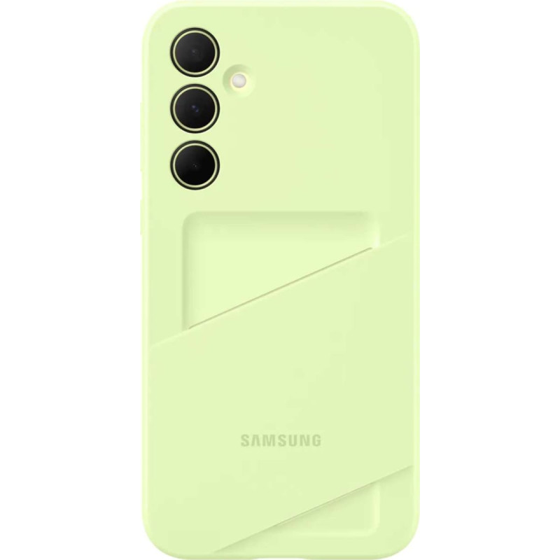 Samsung Oriģinālais kar&scaron;u slota futrālis ar kar&scaron;u kabatu priek&scaron; Galaxy A35, zaļ&scaron;