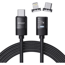 Tech-Protect UltraBoost magnetic 2in1 cable USB-C - Lightning | USB-C PD 27W 3A 2m - black