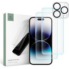 Tech-Protect Supreme Set for iPhone 14 Pro 2x Tempered Glass for Display | Tempered Glass for Camera