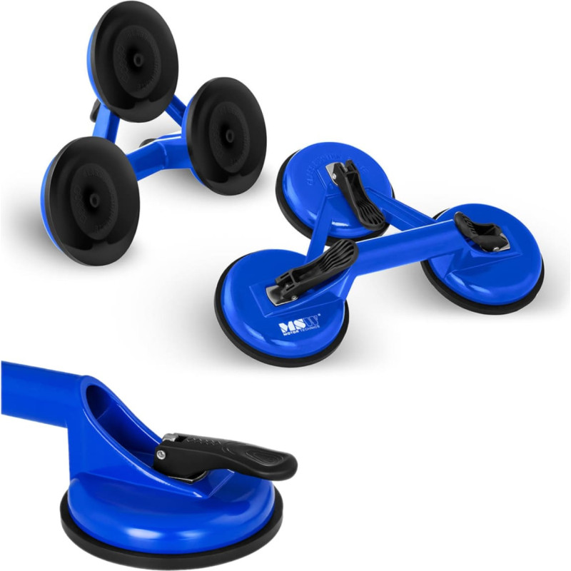 MSW Piesūcekņu turētājs stikla pārvieto&scaron;anai, trīskār&scaron;a kravnesība līdz 120 kg, 2 gab.