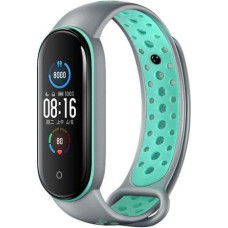 Beline pasek Design Mi Band 7|6|5 szaro-zielony |grey-green