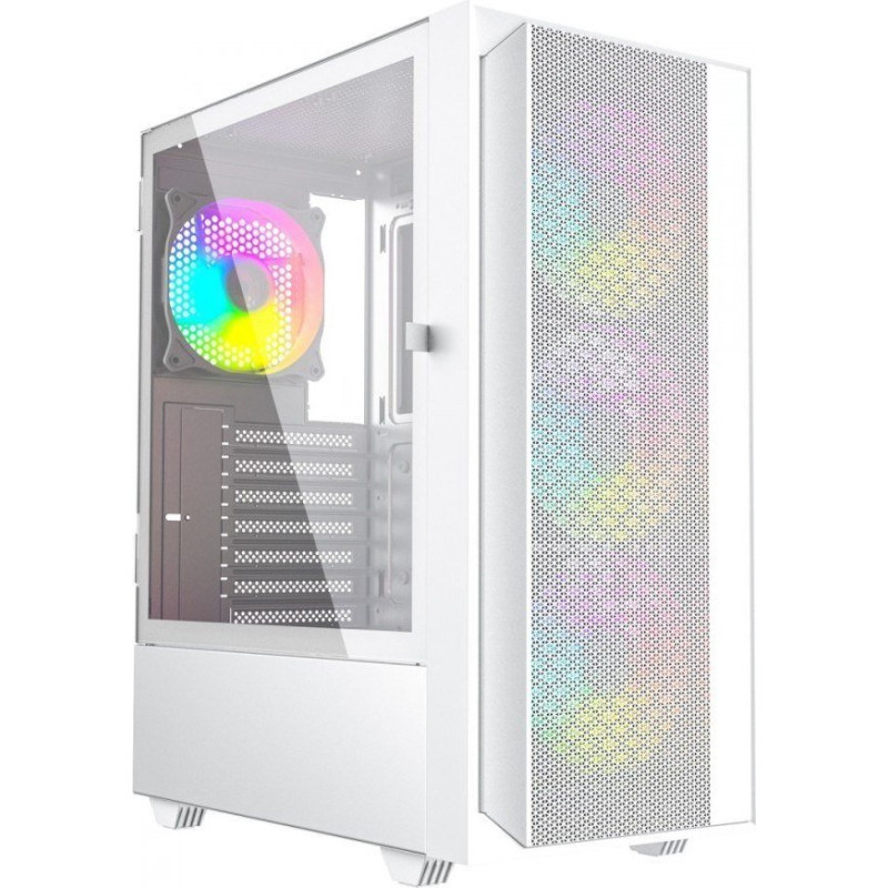 Gembird Fornax 4000W ARGB gaming ATX computer case  Midi Tower  backlight  White