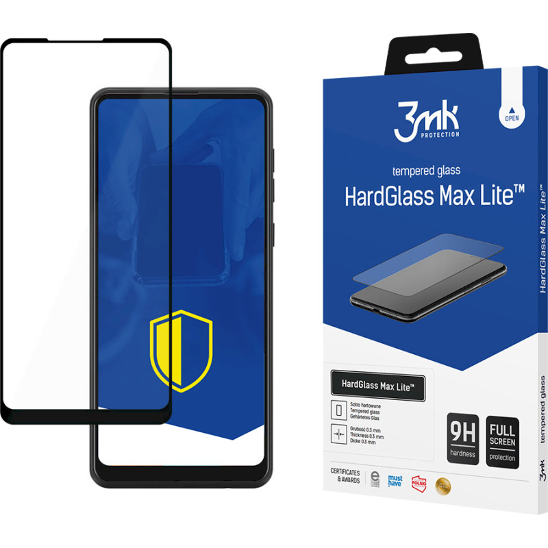 Samsung Galaxy A21 Black - 3mk HardGlass Max Lite™ screen protector