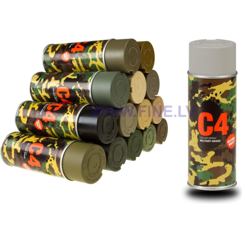Armamat C4 Mil pakāpes krāsu aerosols RAL 7030