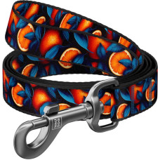 Waudog Nylon dog leash, pattern ''Oranges'' length 122 cm Waudog