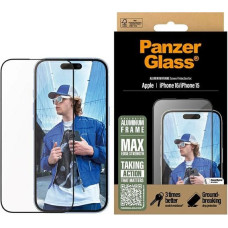 PanzerGlass Screen Protector Aluminum Frame iPhone 16 6.1