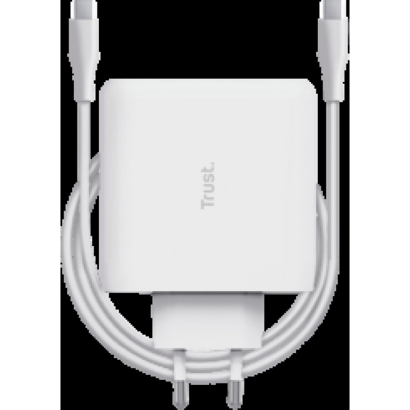 Lādētājs Trust Maxo 100W USB-C Charger + 2m USB-C cable White