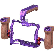 Metal Camera Cage Puluz with Handle For Sony A7R5 | A7M4 (Purple)