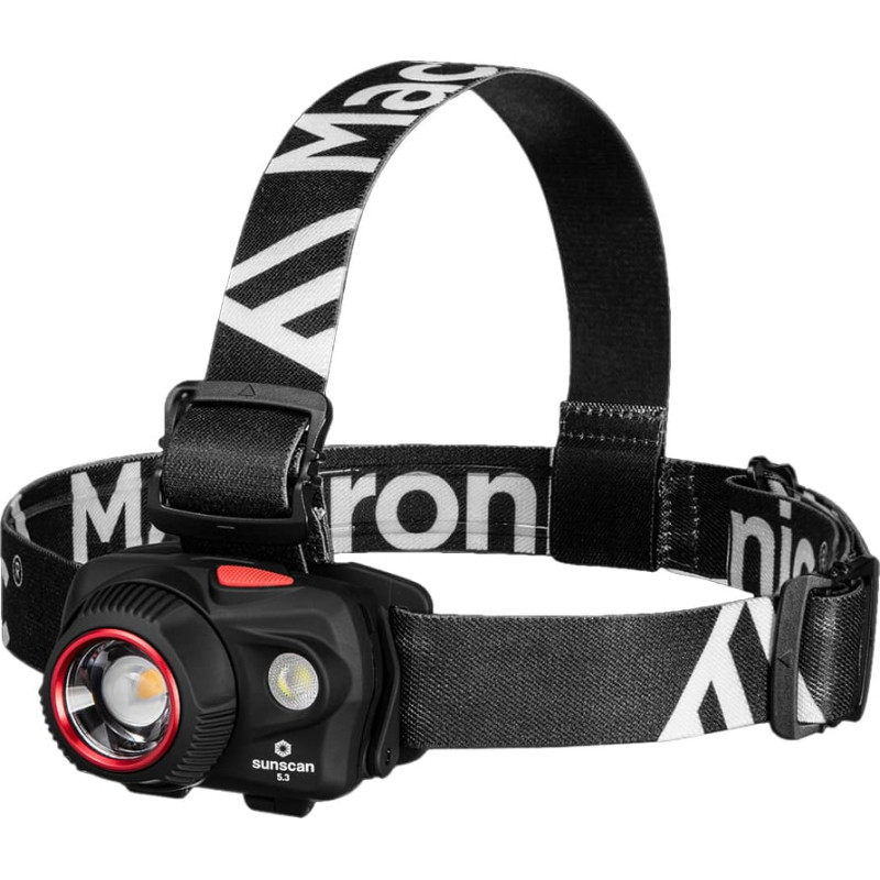 Mactronic - Priek&scaron;ējais lukturis Sunscan 5.3 - 300 lm - Melns - PHL0031