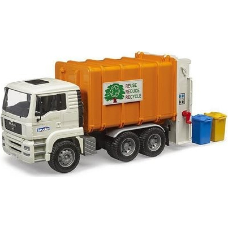 Bruder MAN TGA garbage truck with rear loading