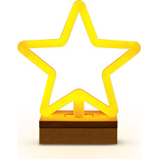 Forever Light Neon Wood Stand LED STAR warm white FLNW04 Forever Light