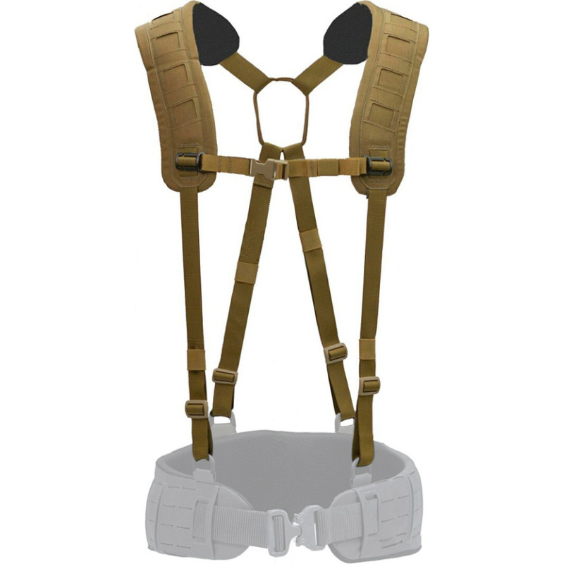 Templars Gear - X-Harness 4 punktu taktiskie balsti - MOLLE - Coyote Brown - TG-X-HAR-CB