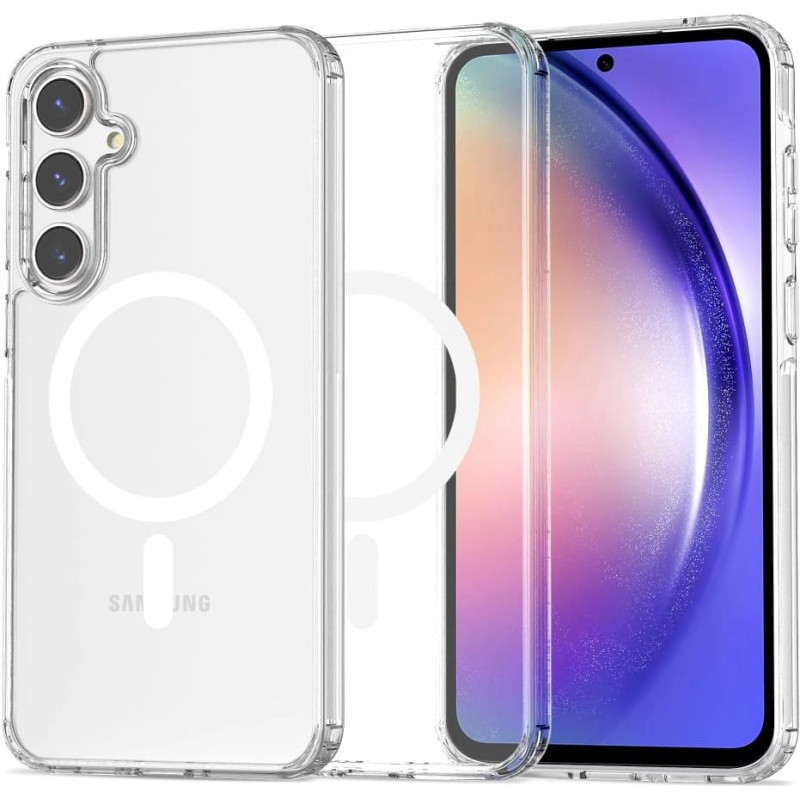 Tech-Protect FlexAir Hybrid MagSafe case for Samsung Galaxy A55 5G - transparent