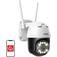 Zosi IP Outdoor Camera ZOSI C296 WiFi Pan Tilt 5MP IP66 with 32GB microSD card