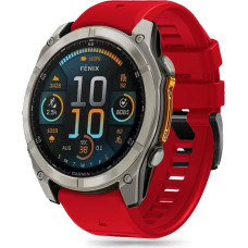 Tech-Protect Silicone Line Strap for Garmin Fenix 5 | 6 | 6 Pro | 7 | 8 (47 mm) | E - Red