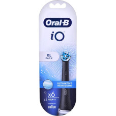 Oral-B iO Toothbrush heads Ultimate Cleaning BLACK 6er