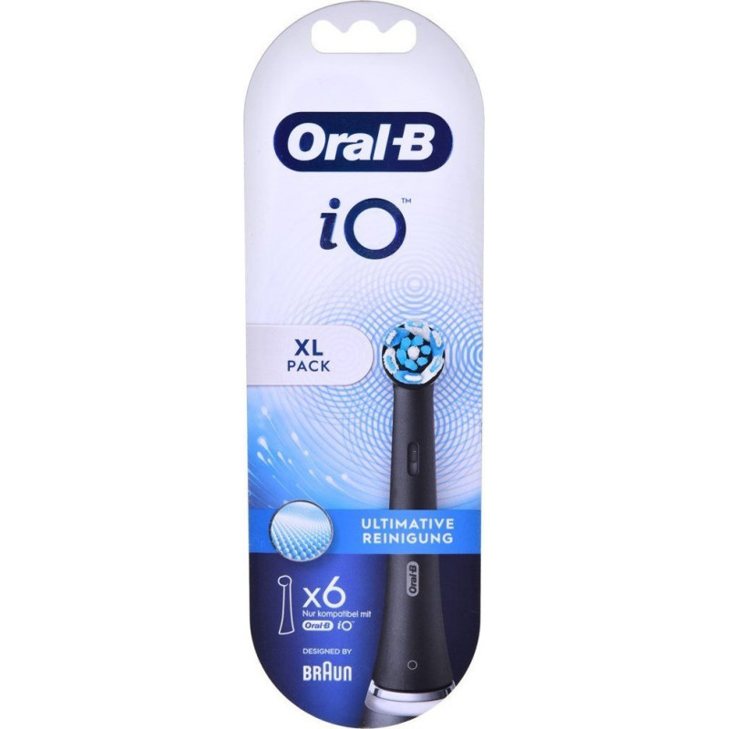 Oral-B iO Toothbrush heads Ultimate Cleaning BLACK 6er