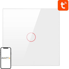 Smart Light Switch ZigBee Avatto ZTS02-EU-W1 1 Way TUYA (white)
