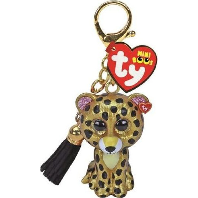 TY Mini Boos Keychain Pendant Leopard