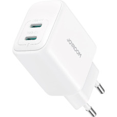 Joyroom JR-TCF12 mains charger 2x USB-C 20W PD | QC 3.0 - white