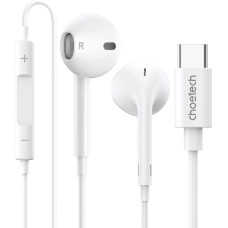 Choetech USB-C In-Ear Headphones 1.2m - White