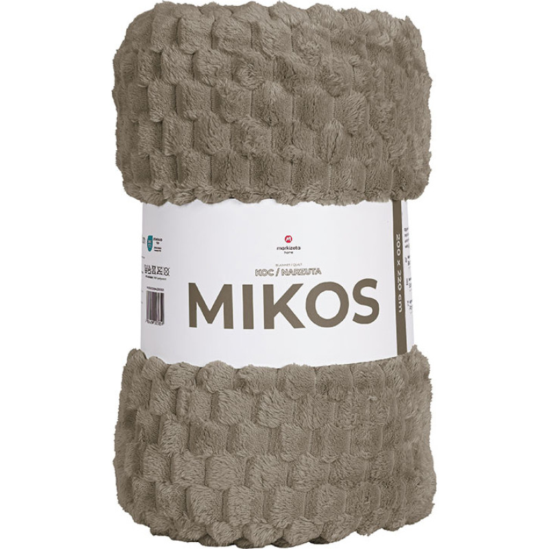 MIKOS dekoratīvā sega, izmērs 200x220cm, krāsa 003 gaiši silti brūna MIKOS0/CODE/003/200220/1