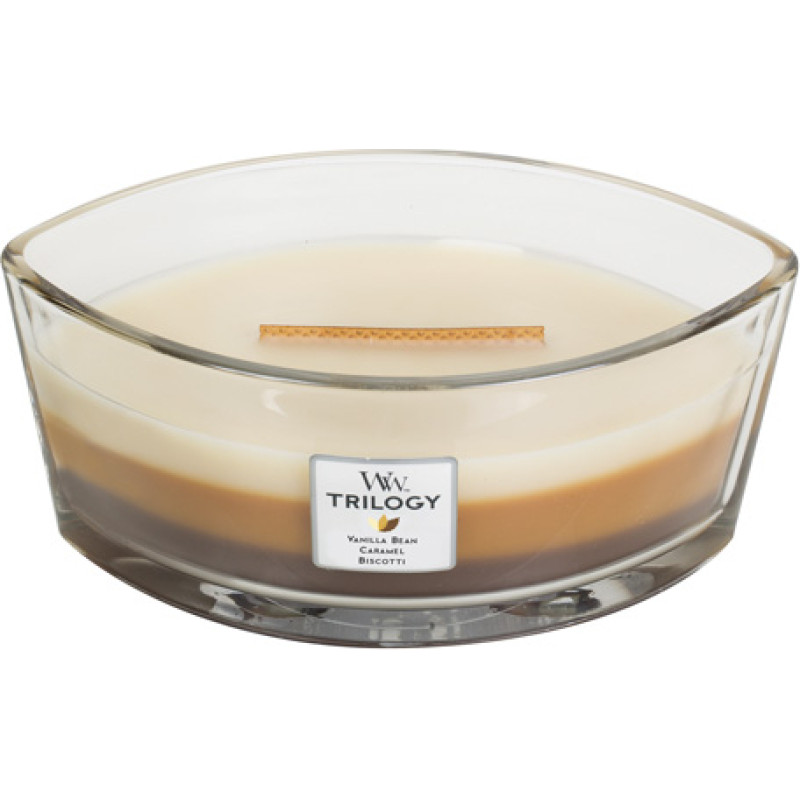 Woodwick Café Sweets scented candle with wooden wick 453,6 g