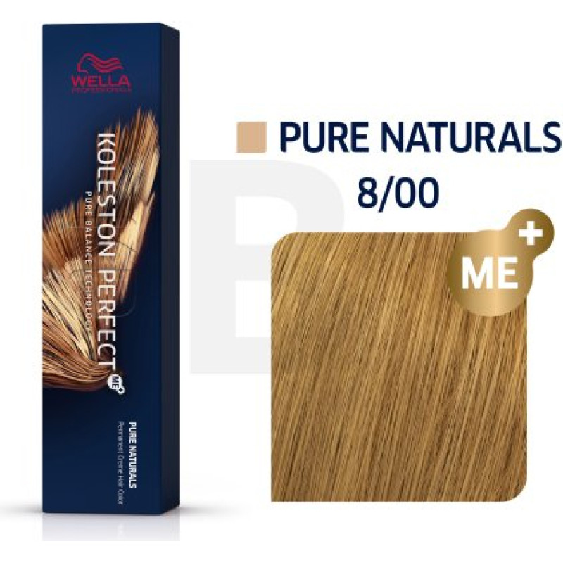 Wella Professionals Koleston Perfect Me+ Pure Naturals profesionāla permanentā matu krāsa 8|00 60 ml