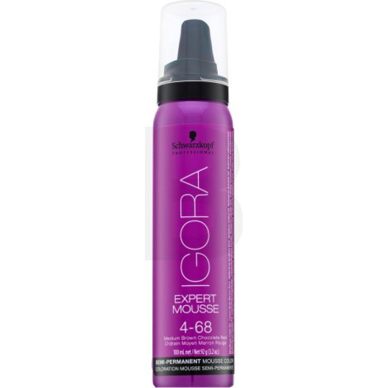 Schwarzkopf Professional Igora Expert Mousse pusnoturīgas matu krāsošanas putas Color pusnoturīgas matu krāsošanas putas 4-68 100 ml