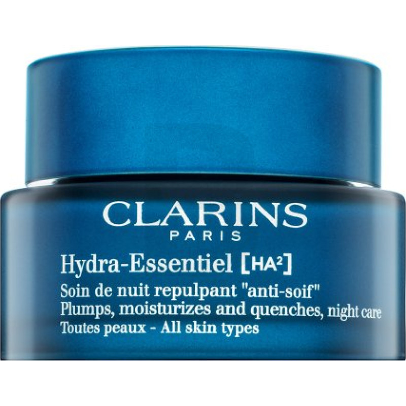 Clarins Hydra-Essentiel [HA²] Nakts krēms uzmundrina, mitrina un veldzē nakts kopšanas līdzekļus 50 ml